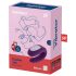 Satisfyer Double Joy - pametan, vodootporan parni vibrator (ljubičasti)