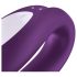 Satisfyer Double Joy - pametan, vodootporan parni vibrator (ljubičasti)