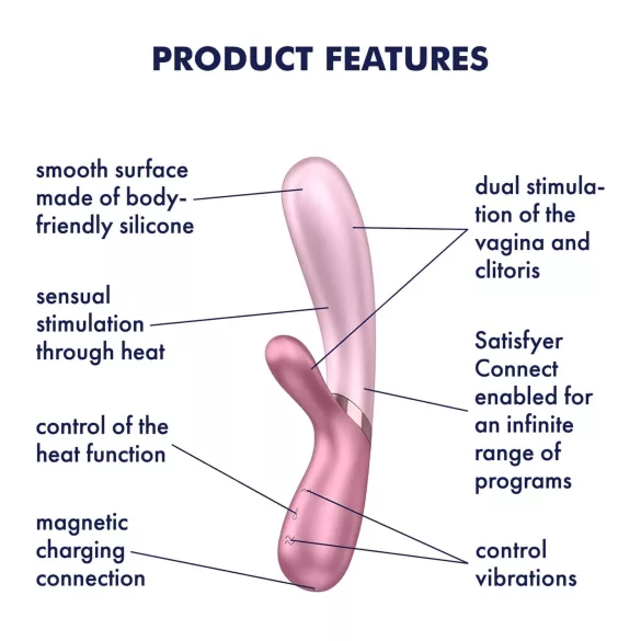 Satisfyer Hot Lover - pametni vibrator (roze)