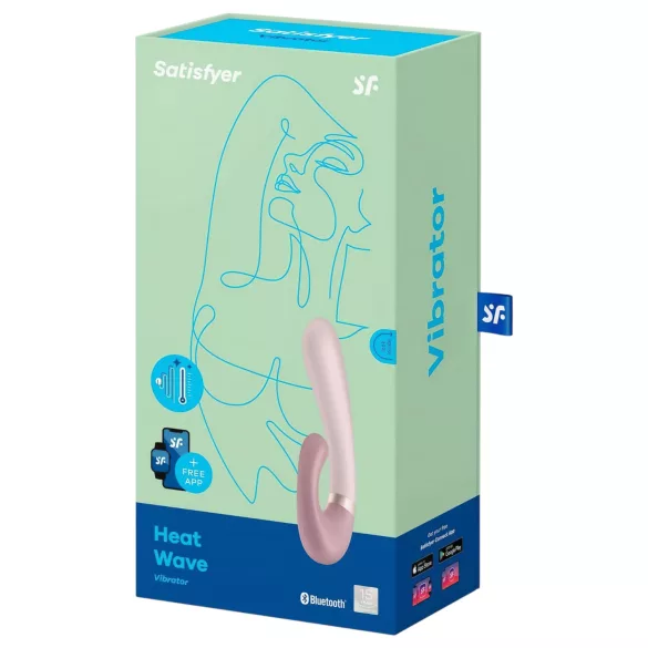 Satisfyer Heat Wave - pametni, grejni vibrator sa ručkom (bež)