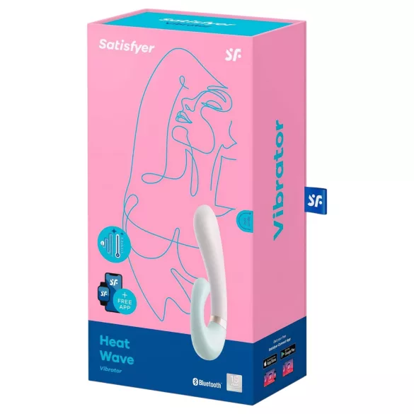 Satisfyer Heat Wave - aplikacijom upravljani vibrator sa zagrevanjem (menta)