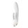 Satisfyer Double Flex - pametan vibrator sa klitorisnim dodatkom (beli)