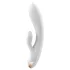 Satisfyer Double Flex - vibrator sa nastavkom za klitoris upravljan aplikacijom (beli)