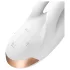 Satisfyer Double Flex - vibrator sa nastavkom za klitoris upravljan aplikacijom (beli)