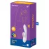 Satisfyer Double Flex - vibrator sa nastavkom za klitoris upravljan aplikacijom (beli)