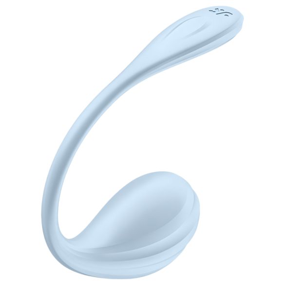Satisfyer Glatka latica - pametno vibrirajuće jaje (plavo)