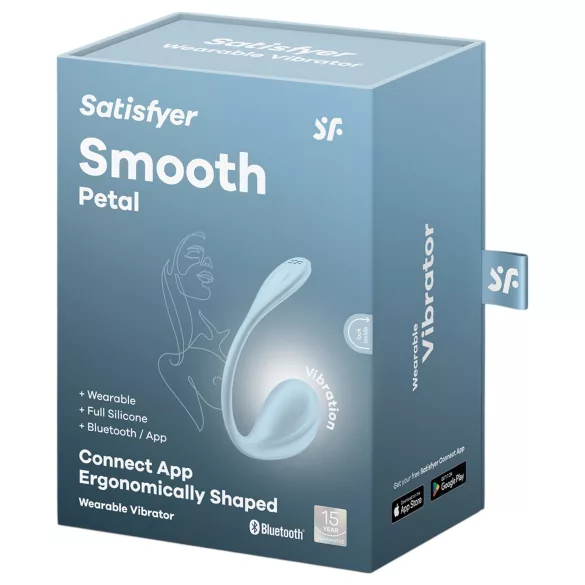 Satisfyer Glatka latica - pametno vibrirajuće jaje (plavo)