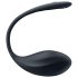 Satisfyer Ribbed Petal - crno bežično vibrirajuće jaje