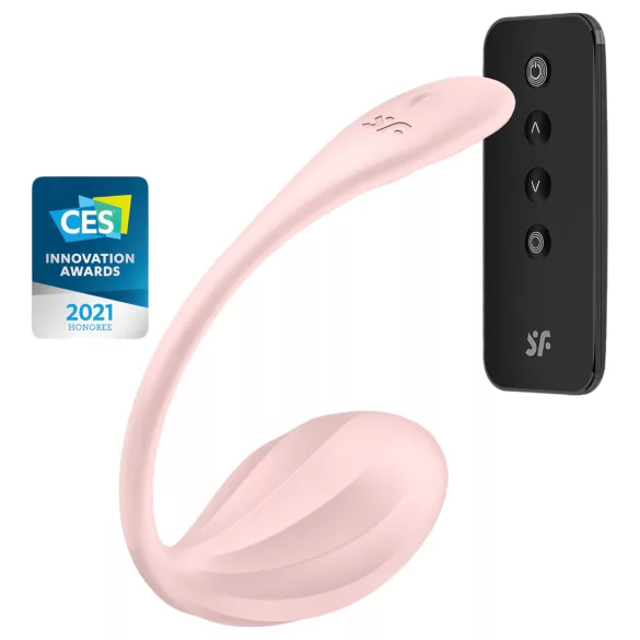 Satisfyer Ribbed Petal - radio vibrirajuće jaje (pink)