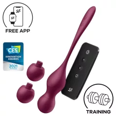   Satisfyer Love Birds Vary - gejša kuglica sa vibracijama na aplikativno upravljanje (crvena)