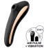Satisfyer Dual Kiss - bežični vibrator za vaginalnu i klitoralnu stimulaciju (crni)