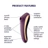 Satisfyer Dual Kiss - 2u1, vaginalni i klitoralni vibrator (ljubičasti)