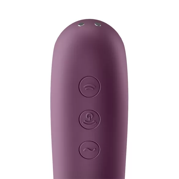 Satisfyer Dual Kiss - 2u1, vaginalni i klitoralni vibrator (ljubičasti)