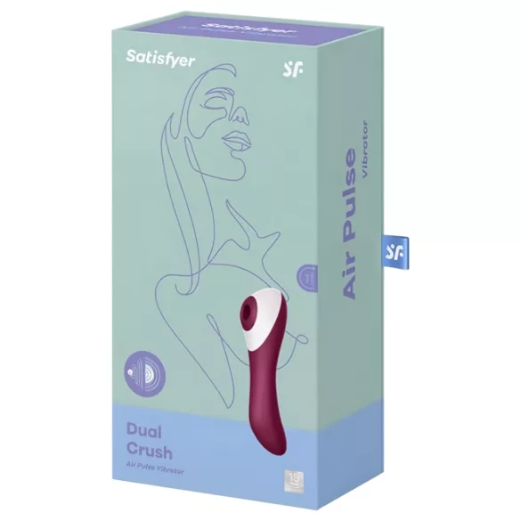 Satisfyer Double Delight - punica i klitoralni vibrator (crveni)