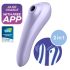 Satisfyer Dual Pleasure - pametan 2u1 vazdušni vibrator (ljubičasti)