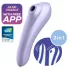 Satisfyer Dual Pleasure - pametan 2u1 vazdušni vibrator (ljubičasti)
