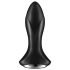 Satisfyer Rotator Plug 1 - analni vibrirajući čep sa kuglicama (crna)