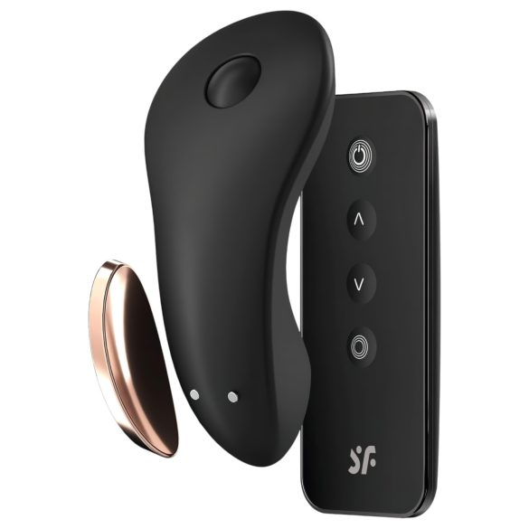 Satisfyer Little Secret - pametan vodootporni klitoralni vibrator (crni)