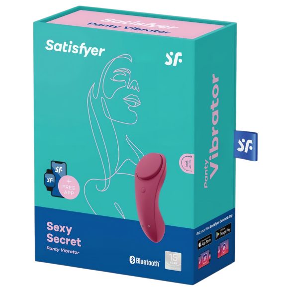 Satisfyer Sexy Secret - pametni vodootporni vibrator za gaćice (crvena)
