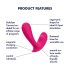Satisfyer Top Secret - pametni dvomotorni vibrator (ružičasti)