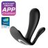 Satisfyer Top Secret Plus - pametna trostruka vibrator (crna)