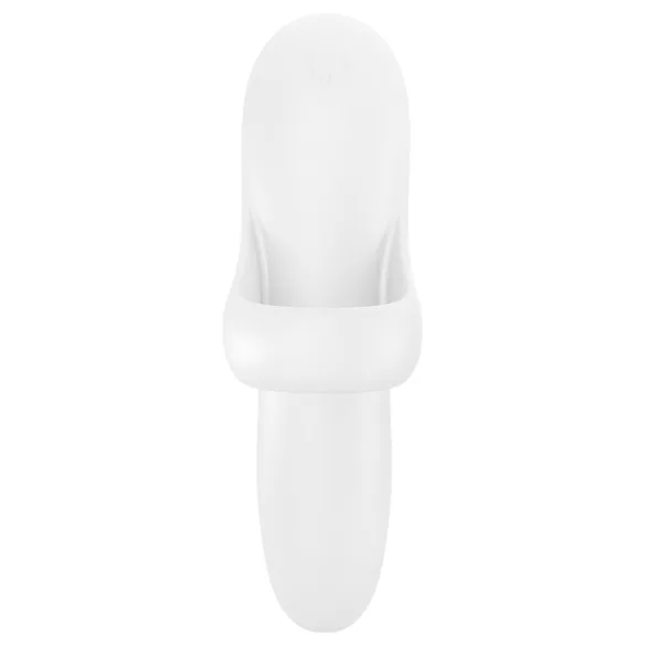 Satisfyer Bold Lover - Punjivi, vodootporni prstni vibrator (bela)