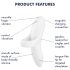 Satisfyer Bold Lover - Punjivi, vodootporni prstni vibrator (bela)