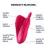Satisfyer High Fly - punjiva, vodootporna vibraciona masažerka za klitoris (roze)