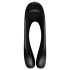 Satisfyer Candy Cane - punjivi vodootporni dvostruki vibrator (crni)