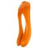 Satisfyer Candy Cane - punjivi, vodootporni dvostruki vibrator (narandžasti)
