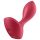 Satisfyer Backdoor Lover - punjivi, vodootporni analni vibrator (crveni)