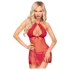 Penthouse Libido Boost - čipkasta spavaćica i tanga (crvena) - L/XL