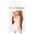 Penthouse Slatka Zver - cvetni babydoll komplet (bela)