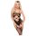 Penthouse Hot Nightfall - talasasti mrežasti komplet (crna) - XL