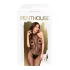 Penthouse First Lady - otvoreni čipkasti kombinezon (crni) - XL
