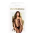 Penthouse Drop-Dead - mrežasti kombinezon s otvorima (crna) - XL