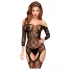 Penthouse Top-Notch - otvoreni mrežasti set (crni) - XL