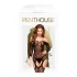 Penthouse Top-Notch - otvoreni mrežasti set (crni) - XL