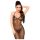 Penthouse Love on Fire - duga, sjajna, providna haljina sa tangama (crna) - M/L