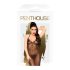 Penthouse Love on Fire - duga, sjajna, providna haljina sa tangama (crna) - L/XL