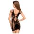 Penthouse Juicy Poison - crna mini haljina na bretele - XL
