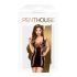 Penthouse Juicy Poison - crna mini haljina na bretele - XL