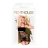Penthouse Ecstasy Queen - prugasta mrežasta haljina (crna) - XL