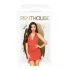 Penthouse Earth-shaker - crveni set s naramenicama - M/L