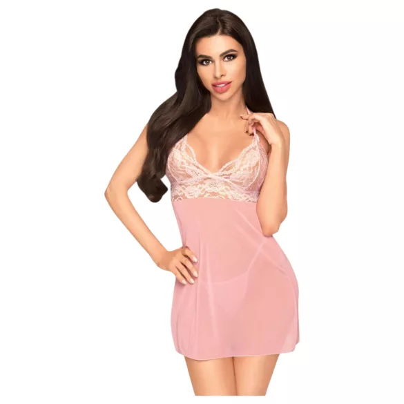 Penthouse Priča Za Laku Noć - spavaćica & tanga (ružičasta) - L/XL