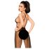 Penthouse Best Forplay - čipkasti bodi sa til maramom (crna) - M/L