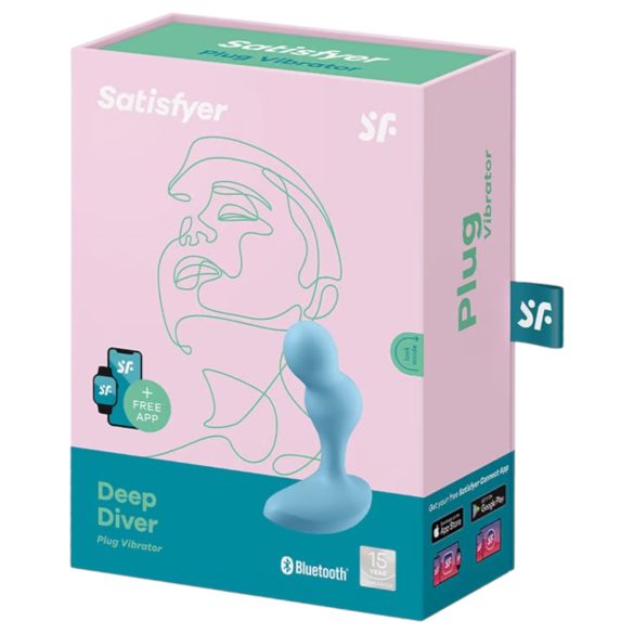 Satisfyer Deep Diver - pametna analna vibracija (plava)