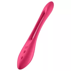   Satisfyer Elastic Joy - punjivi, fleksibilni parni vibrator (crveni)