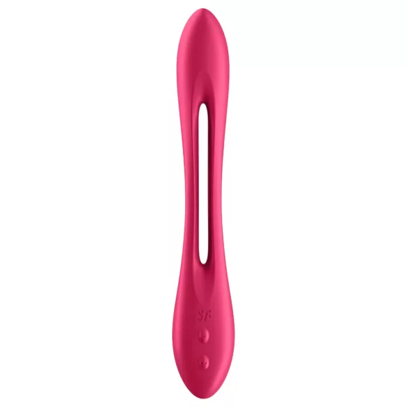 Satisfyer Elastic Joy - punjivi, fleksibilni parni vibrator (crveni)