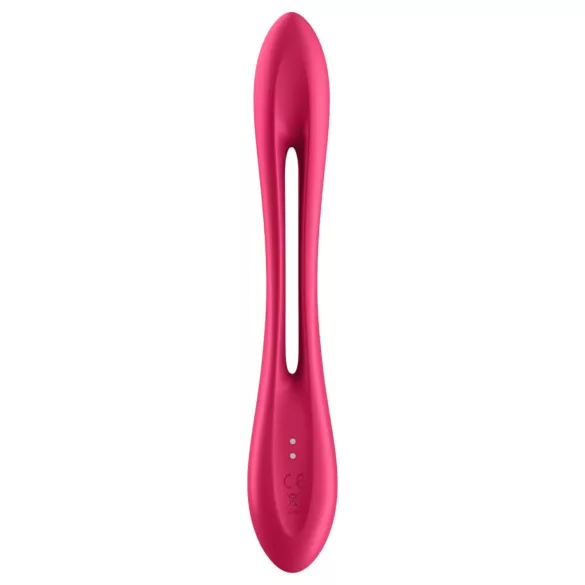 Satisfyer Elastic Joy - punjivi, fleksibilni parni vibrator (crveni)